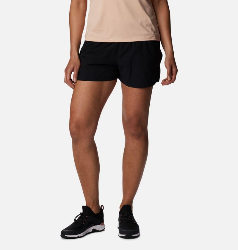 Black Women\'s Columbia Alpine Chill Zero Shorts | UTKWJ-3126