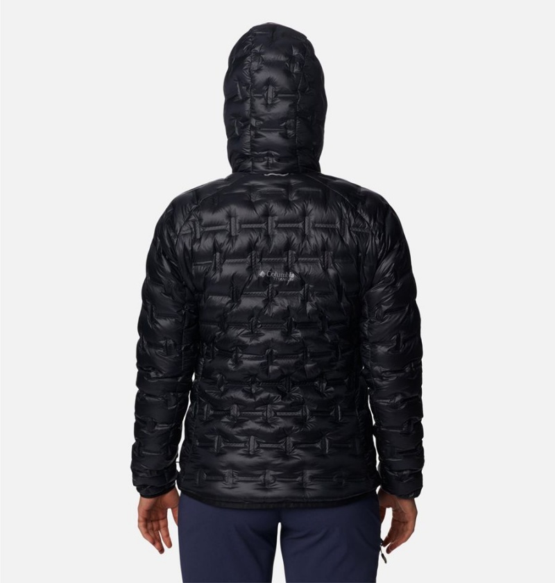 Black Women's Columbia Alpine Crux II Hooded Puffer Jacket | JVFCG-7381