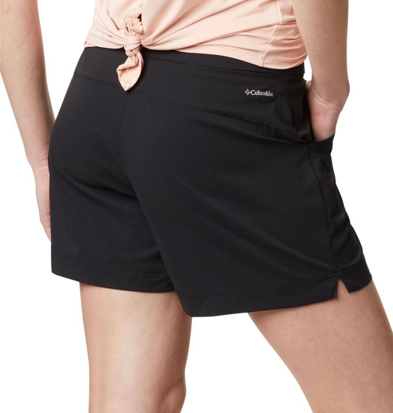 Black Women's Columbia Anytime Casual Shorts | XRCSN-4679