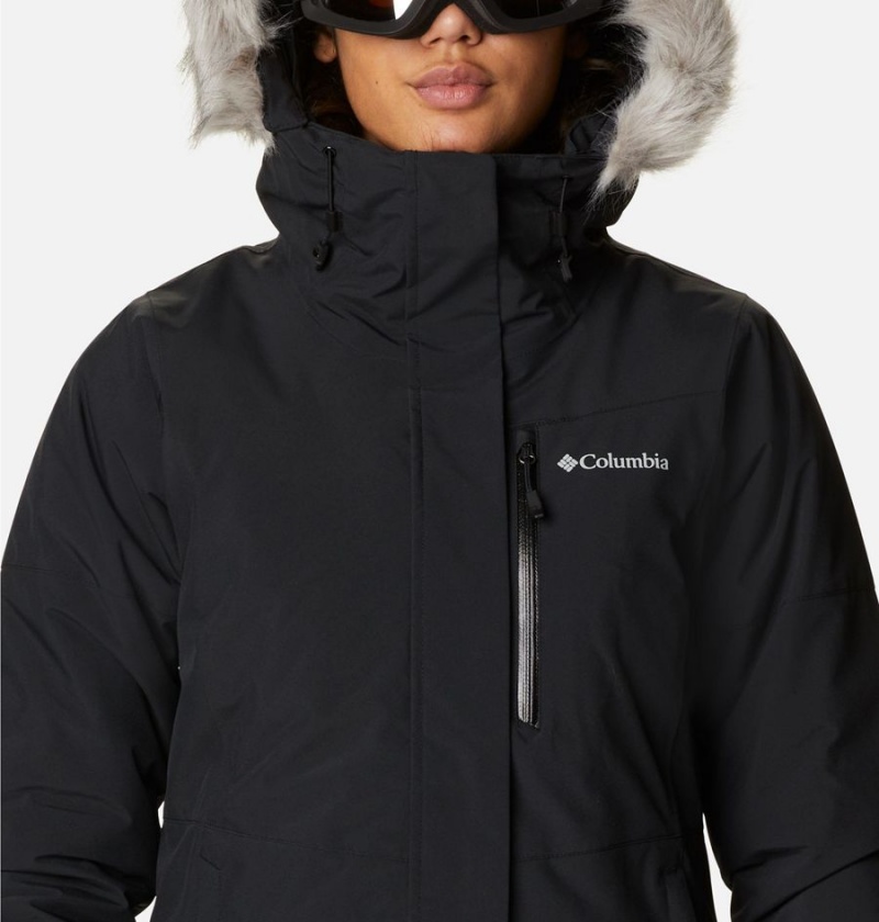 Black Women's Columbia Ava Alpine Insulated Ski Jacket | JXFRP-7936