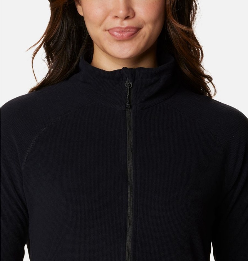 Black Women's Columbia Back Beauty Full Zip Fleece Jacket | TJBUO-5068