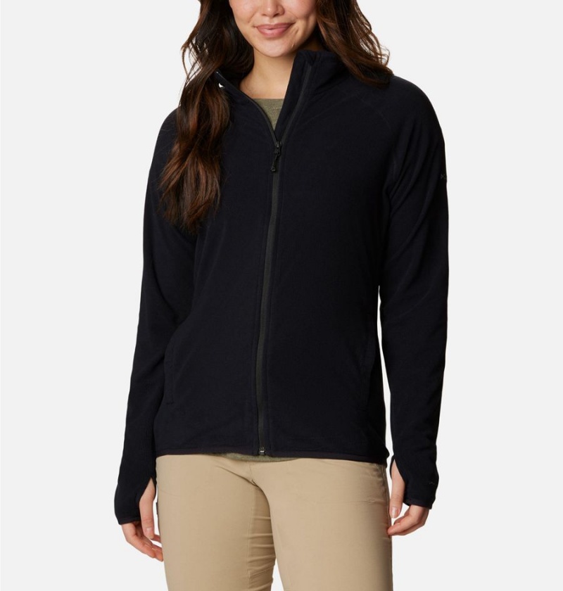 Black Women\'s Columbia Back Beauty Full Zip Fleece Jacket | TJBUO-5068