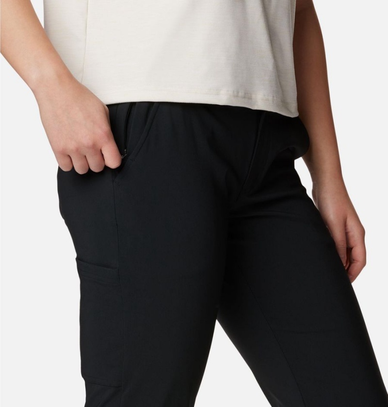 Black Women's Columbia Back Beauty Softshell Pants | FRQIB-7946