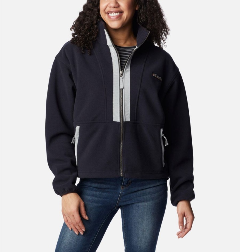 Black Women\'s Columbia Backbowl Remastered Fleece Jacket | DJIHA-1602