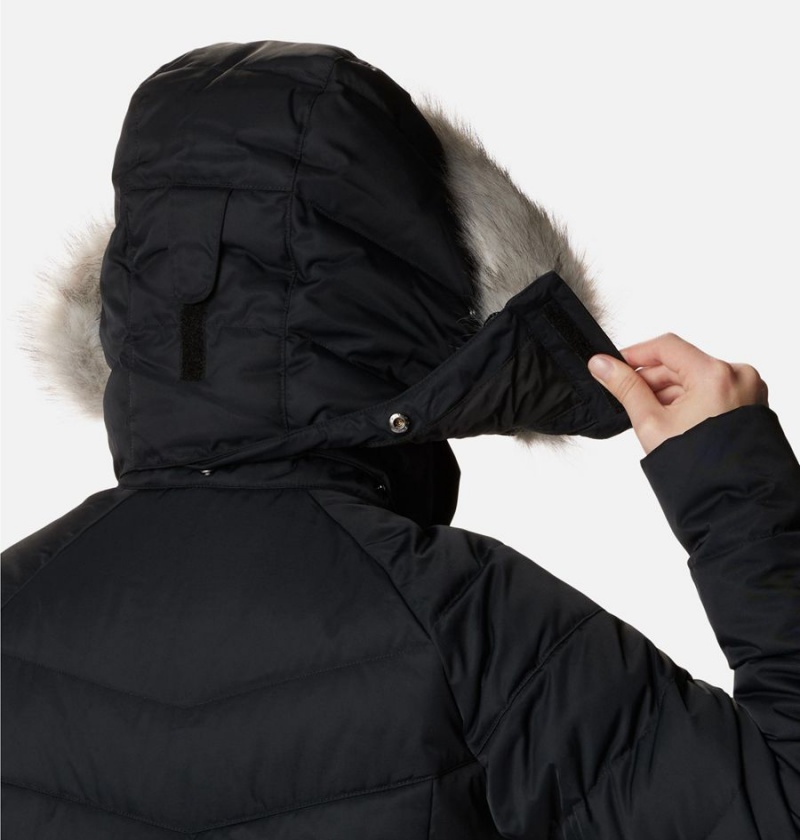 Black Women's Columbia Belle Isle Mid Puffer Jacket | EVXZY-8029