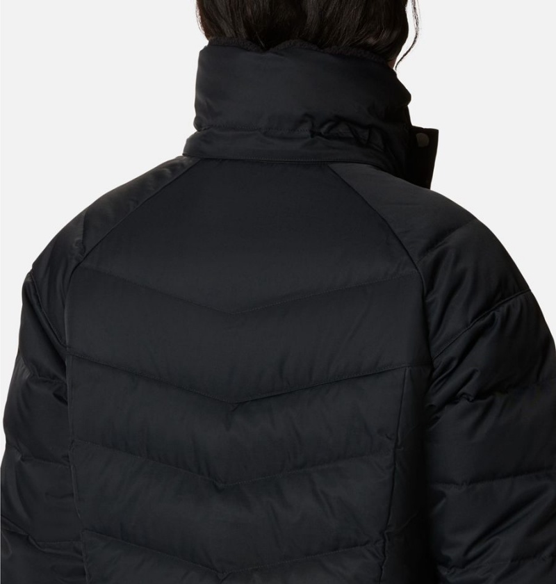 Black Women's Columbia Belle Isle Mid Puffer Jacket | EVXZY-8029