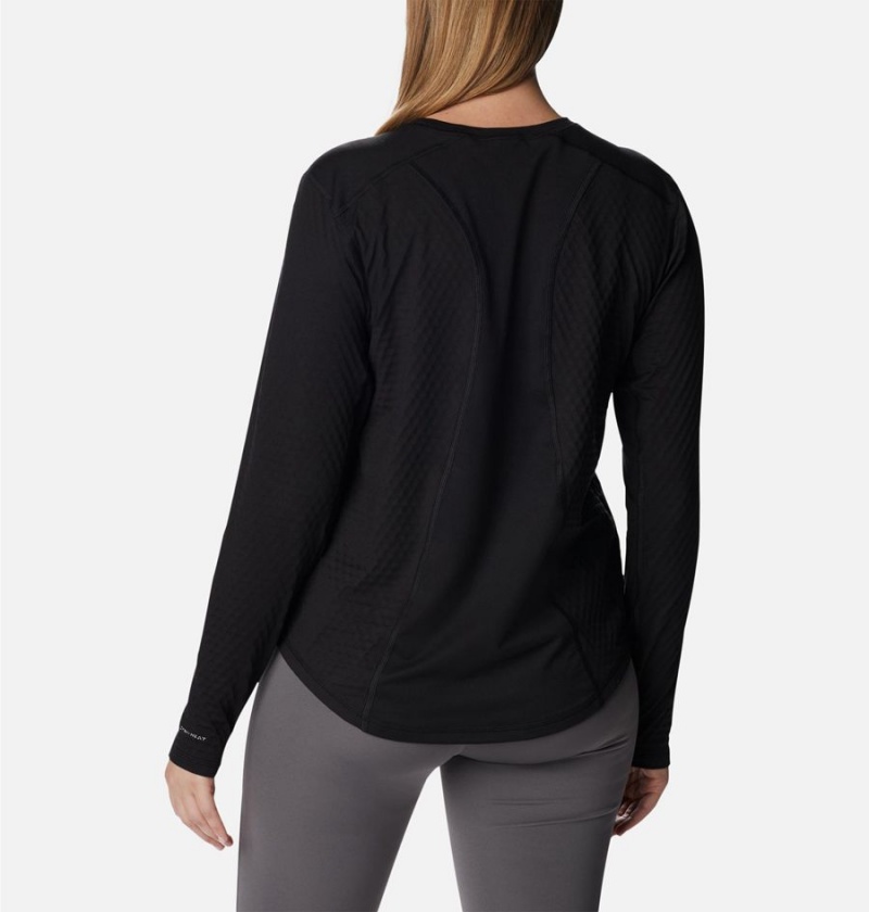 Black Women's Columbia Bliss Ascent Long Sleeve T-Shirt | MLTGP-8612