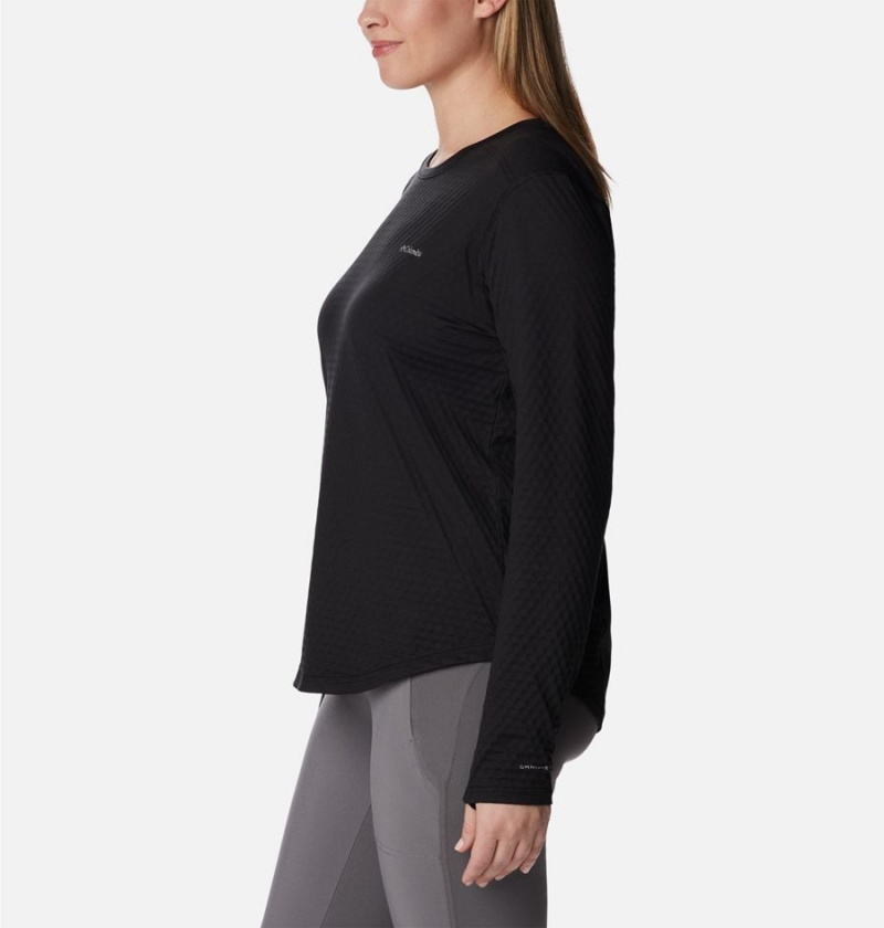 Black Women's Columbia Bliss Ascent Long Sleeve T-Shirt | MLTGP-8612