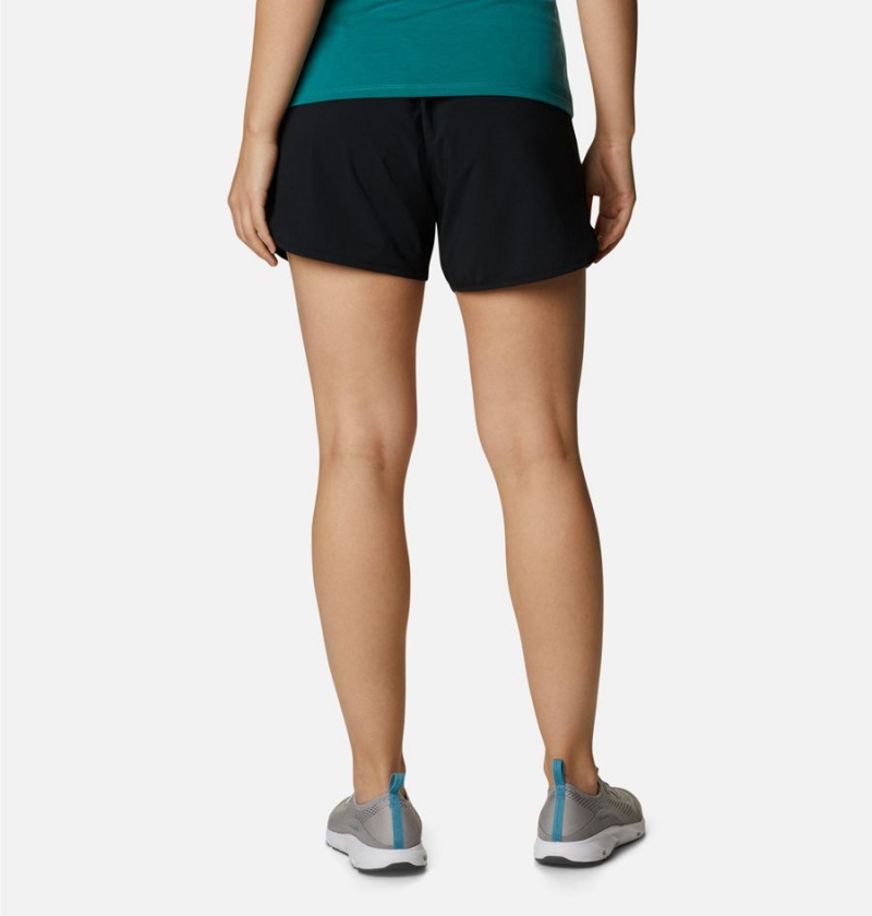 Black Women's Columbia Bogata Bay Stretch Shorts | RLMFU-9081