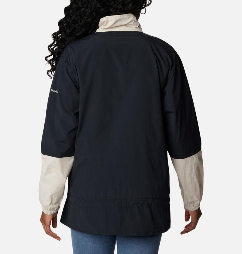 Black Women's Columbia Boundless Trek Anorak Windbreaker | GEMNZ-6915