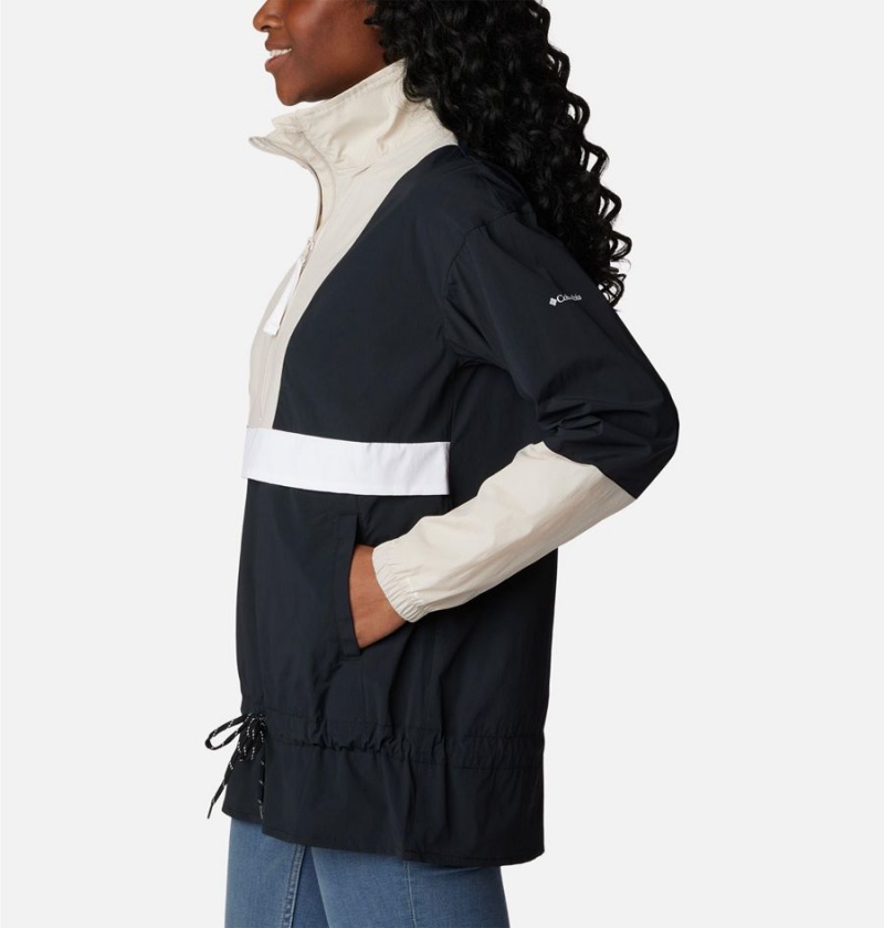 Black Women's Columbia Boundless Trek Anorak Windbreaker | GEMNZ-6915