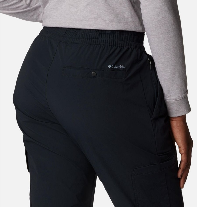 Black Women's Columbia Boundless Trek Pleated Pants | EOXBJ-0426