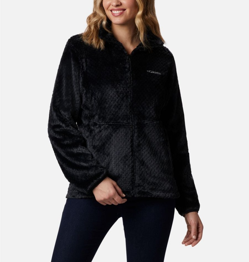 Black Women's Columbia Bugaboo II Fleece Interchange Ski Jacket | FGSLZ-5134