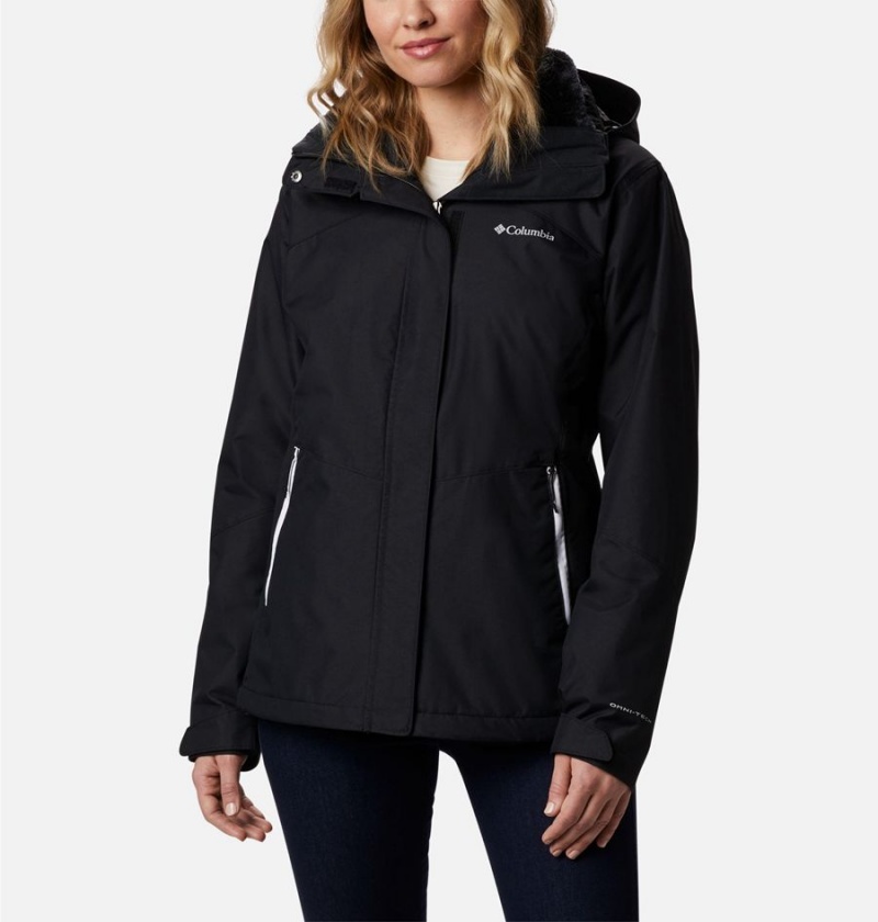 Black Women\'s Columbia Bugaboo II Fleece Interchange Ski Jacket | FGSLZ-5134