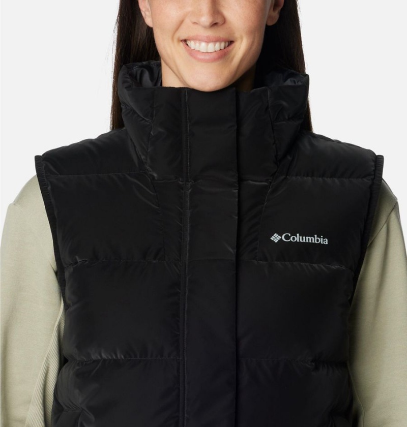 Black Women's Columbia Bulo Point II Down Vest | XTFJU-6083