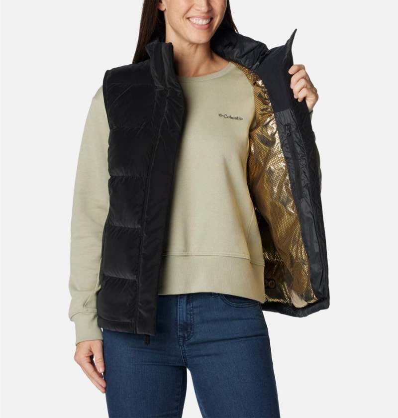 Black Women's Columbia Bulo Point II Down Vest | XTFJU-6083