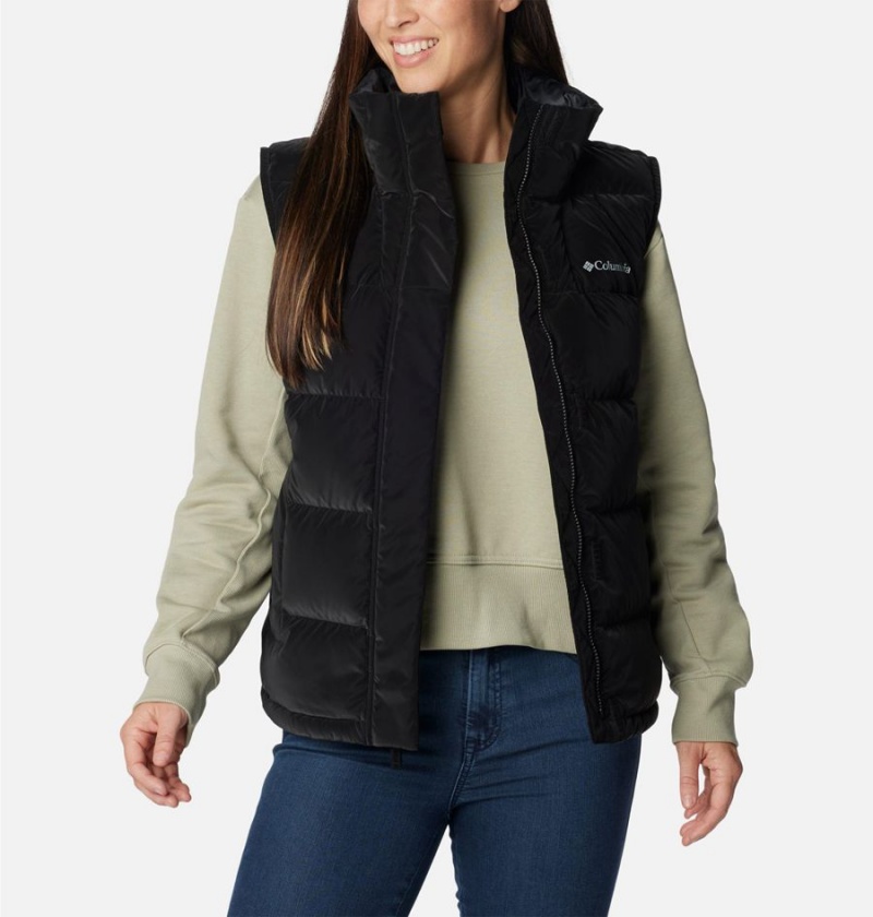 Black Women's Columbia Bulo Point II Down Vest | XTFJU-6083