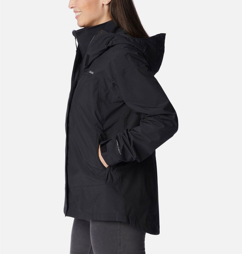 Black Women's Columbia Canyon Meadows Interchange 3 In 1 Jackets | LVUQR-1647