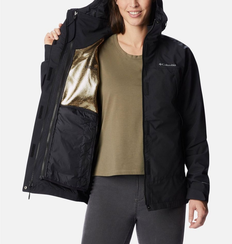 Black Women's Columbia Canyon Meadows Interchange 3 In 1 Jackets | LVUQR-1647