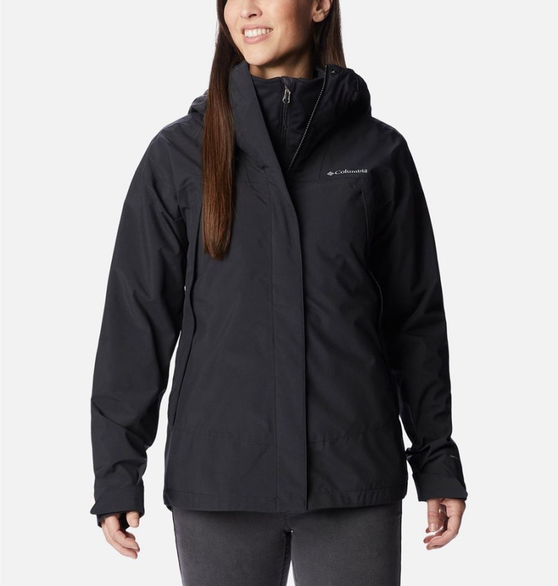 Black Women\'s Columbia Canyon Meadows Interchange 3 In 1 Jackets | LVUQR-1647