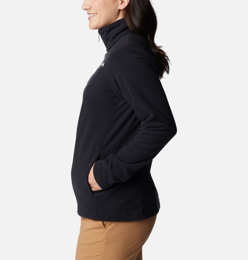 Black Women's Columbia Castle Dale Full Zip Fleece Jacket | RVHXP-2108