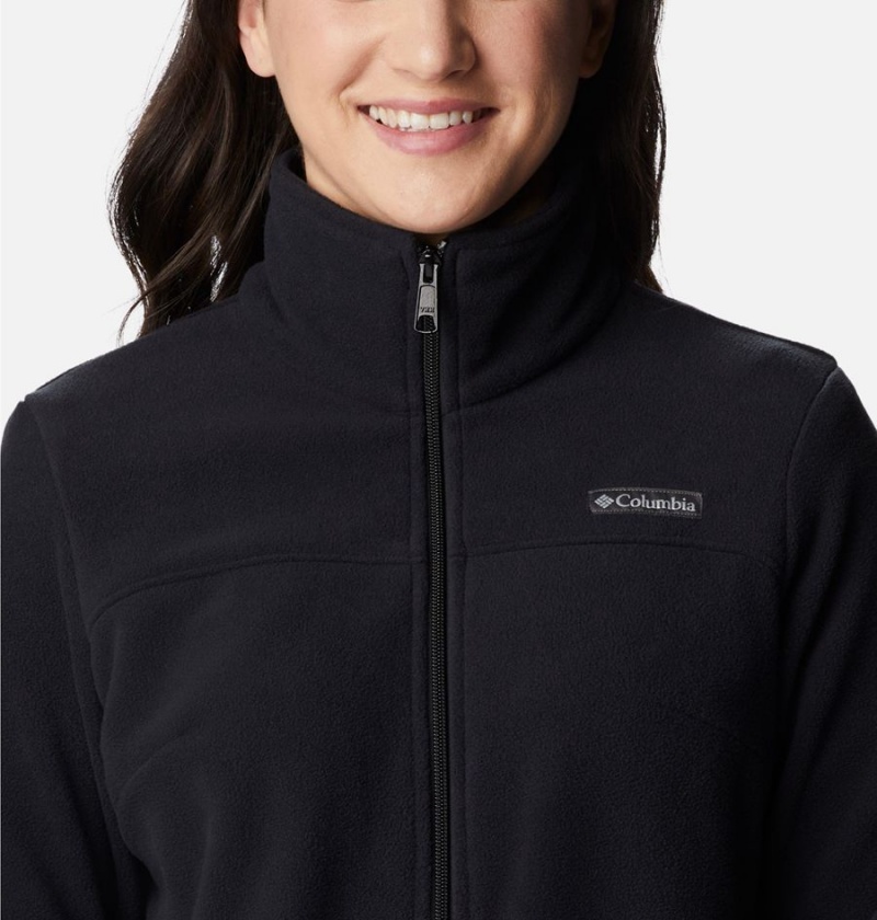 Black Women's Columbia Castle Dale Full Zip Fleece Jacket | RVHXP-2108