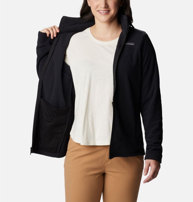 Black Women's Columbia Castle Dale Full Zip Fleece Jacket | RVHXP-2108