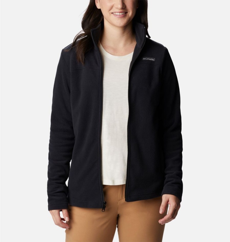 Black Women's Columbia Castle Dale Full Zip Fleece Jacket | RVHXP-2108