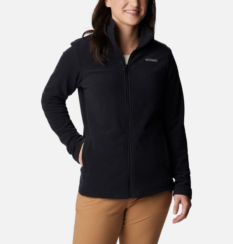 Black Women\'s Columbia Castle Dale Full Zip Fleece Jacket | RVHXP-2108