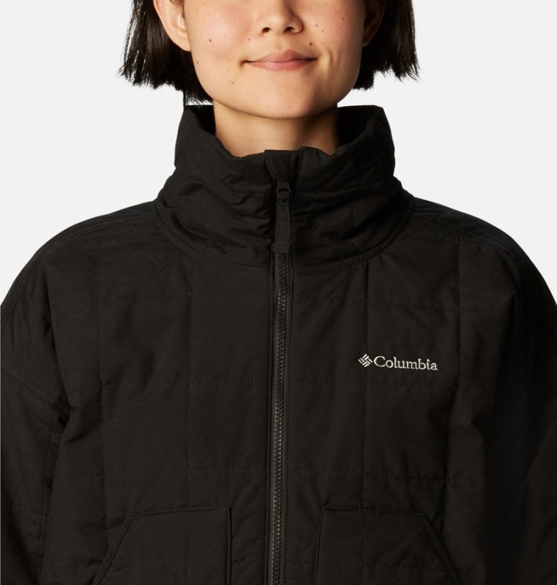 Black Women's Columbia Chatfield Hill II Puffer Jacket | JDBQU-6207