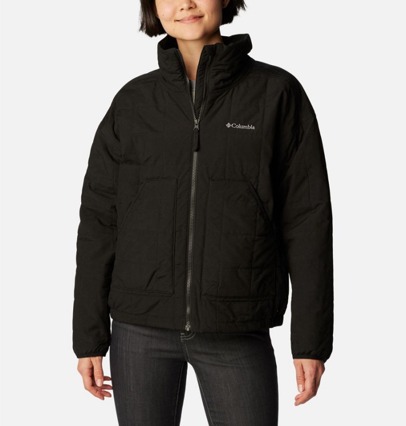 Black Women\'s Columbia Chatfield Hill II Puffer Jacket | JDBQU-6207