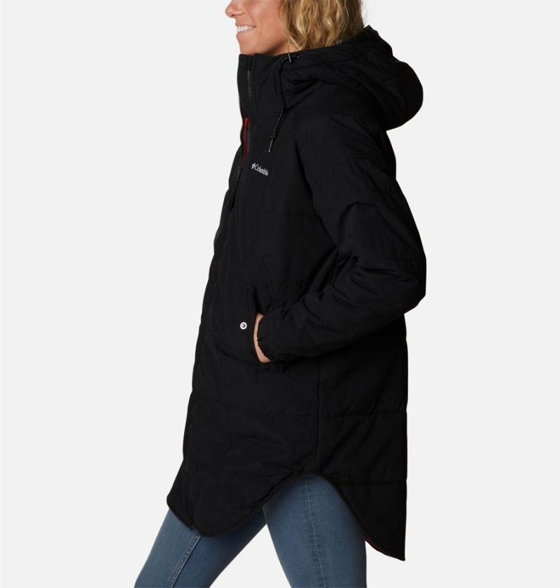 Black Women's Columbia Chatfield Hill Novelty Coats | XDHBI-6807