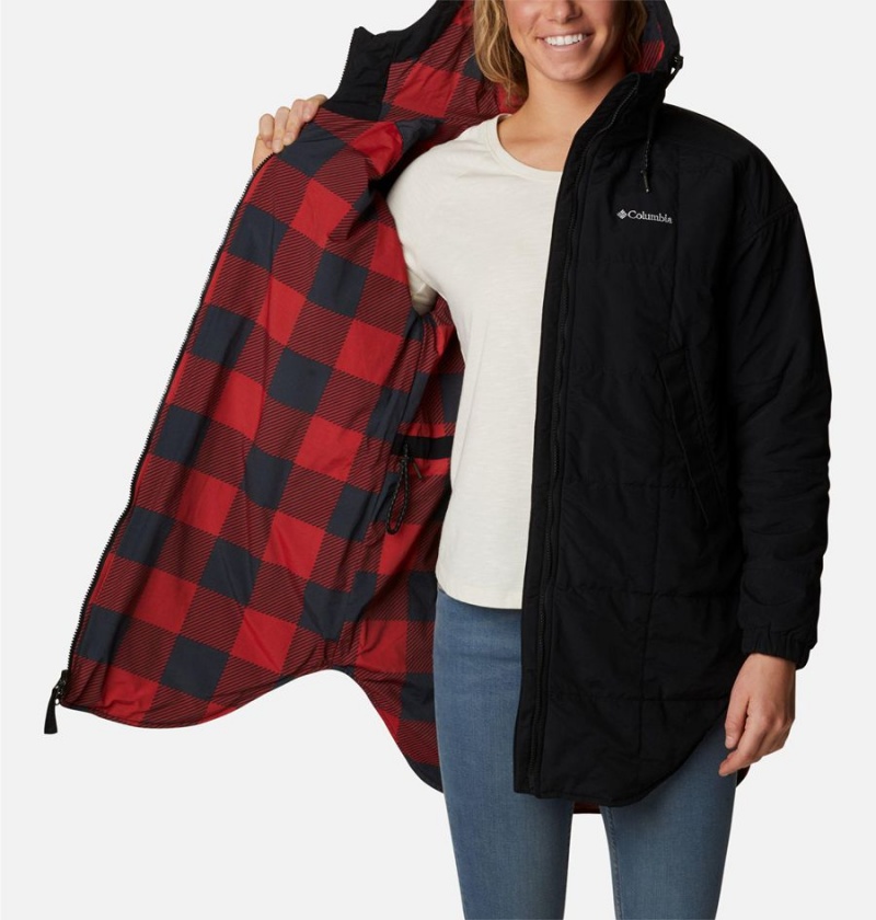 Black Women's Columbia Chatfield Hill Novelty Coats | XDHBI-6807