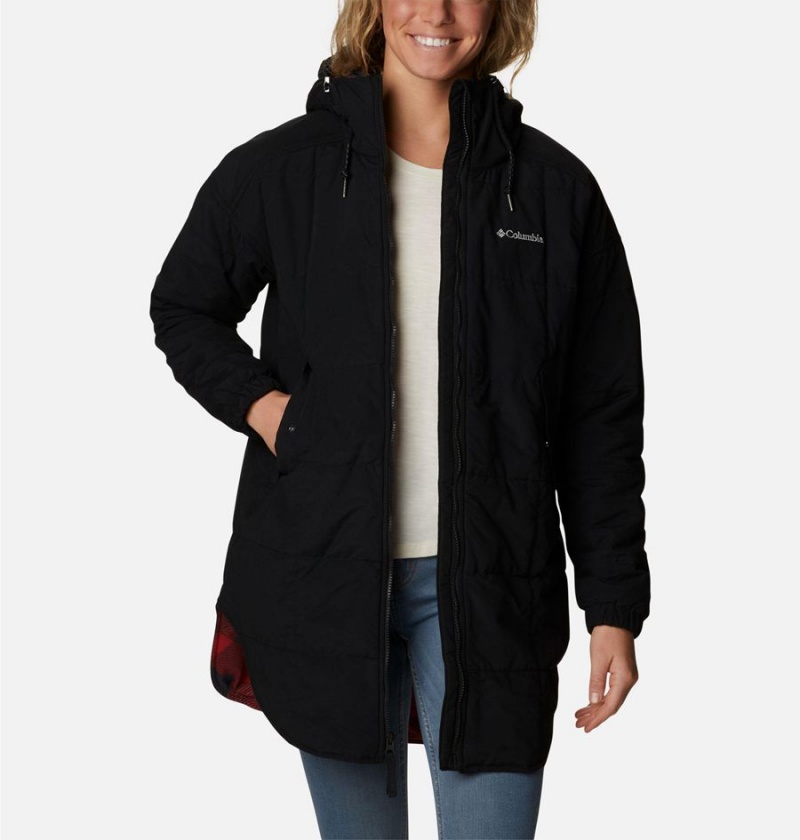 Black Women's Columbia Chatfield Hill Novelty Coats | XDHBI-6807