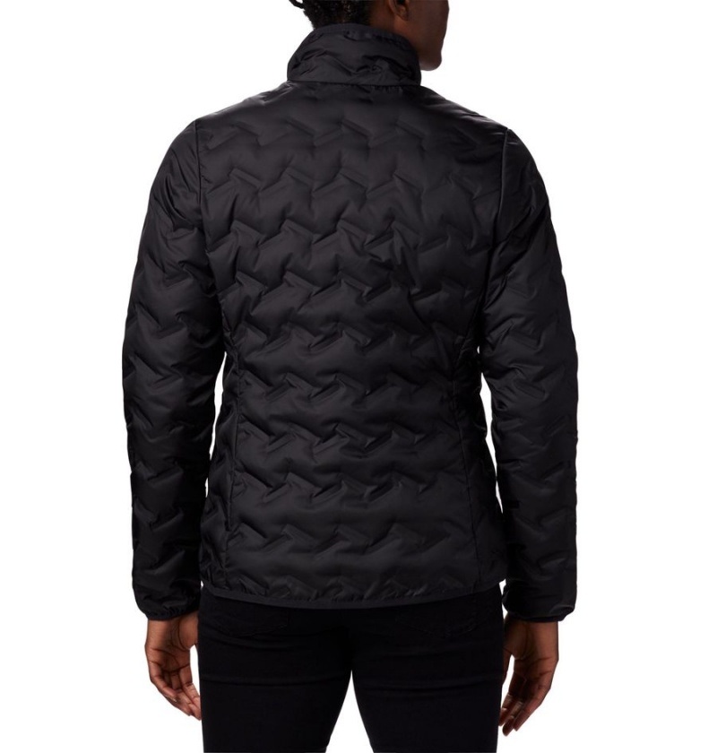 Black Women's Columbia Delta Ridge Puffer Jacket | FLPKW-8726