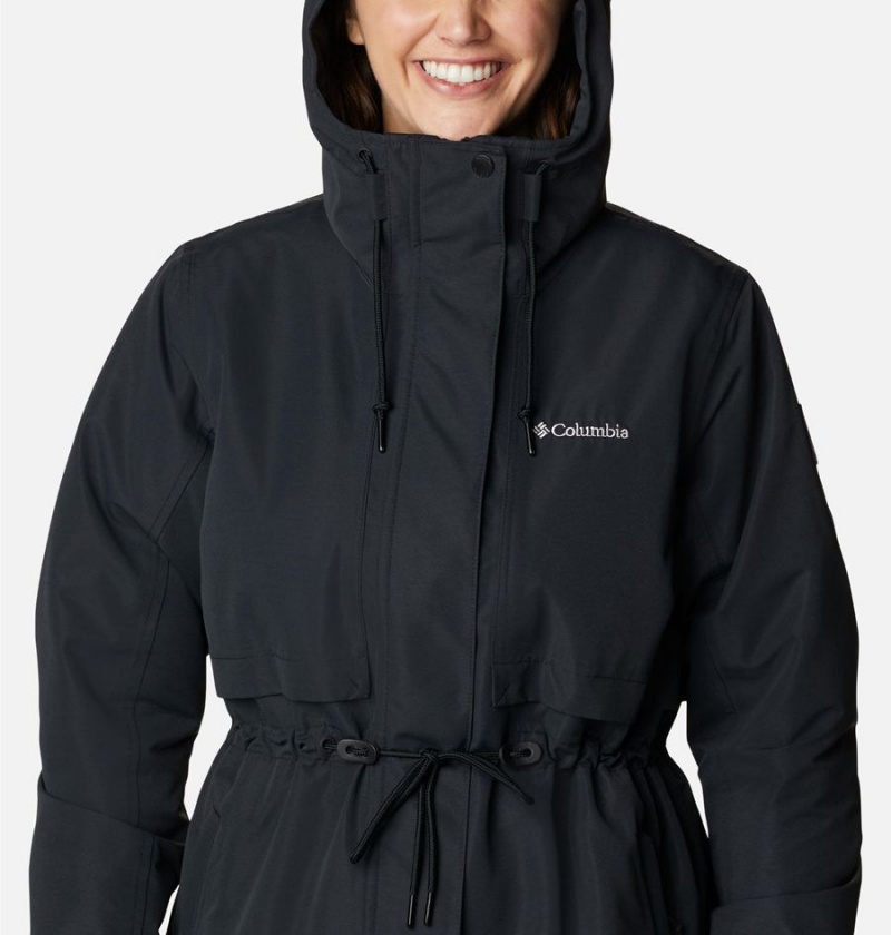 Black Women's Columbia Drop Ridge Interchange 3 In 1 Jackets | HEGSN-2536