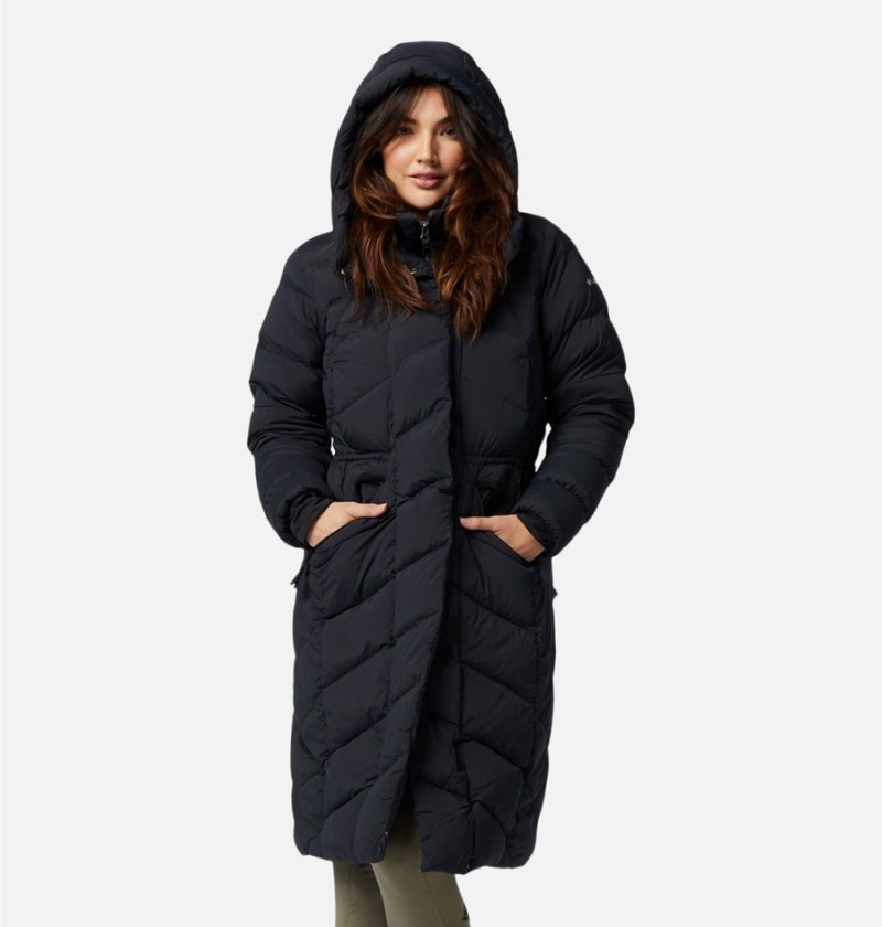 Black Women\'s Columbia Ember Springs Long Down Coats | UOSFL-3468