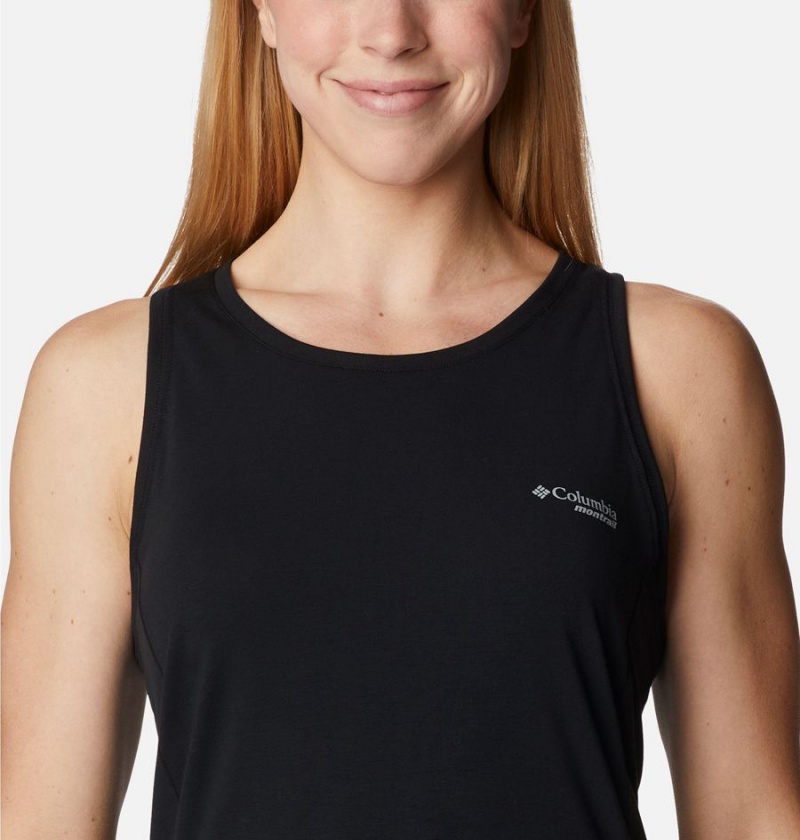 Black Women's Columbia Endless Trail Running Tank Top | YBTLM-8924