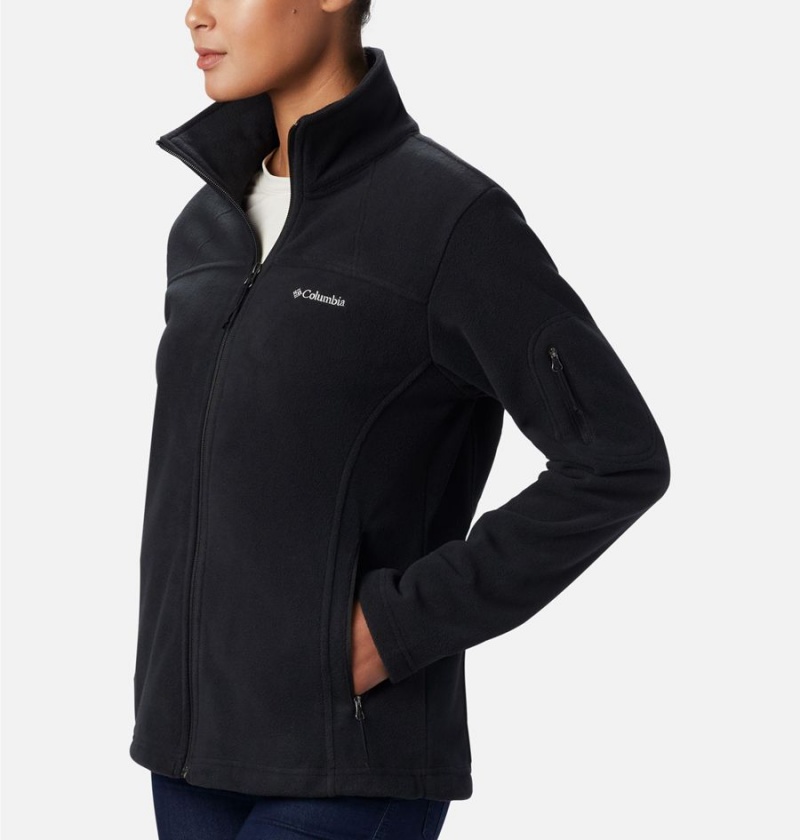 Black Women's Columbia Fast Trek II Fleece Jacket | EPTFQ-8016