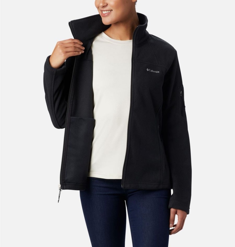 Black Women's Columbia Fast Trek II Fleece Jacket | EPTFQ-8016