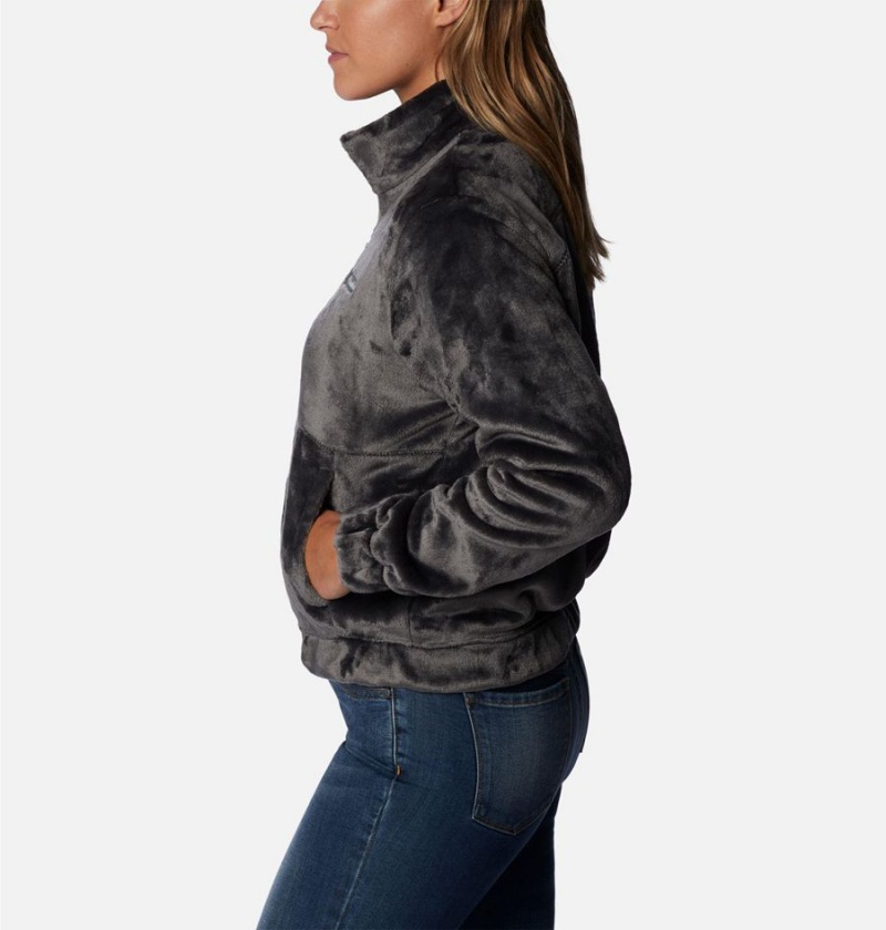 Black Women's Columbia Fireside Full Zip Fleece Jacket | SHZRY-6318