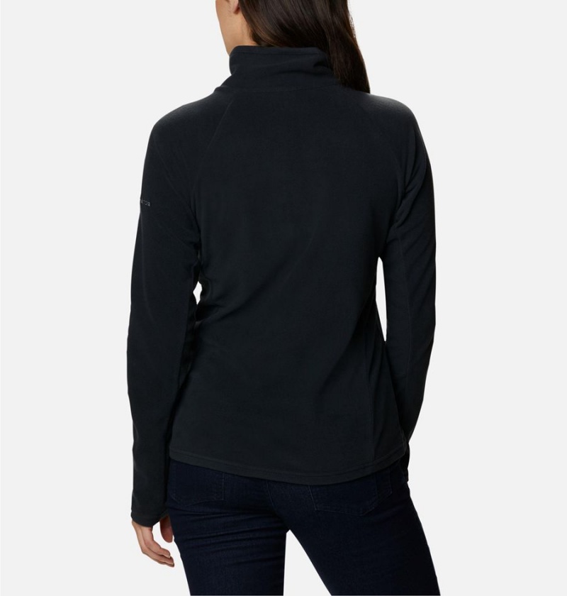 Black Women's Columbia Glacial IV Half Zip Fleece Pullover | NDRWL-2396