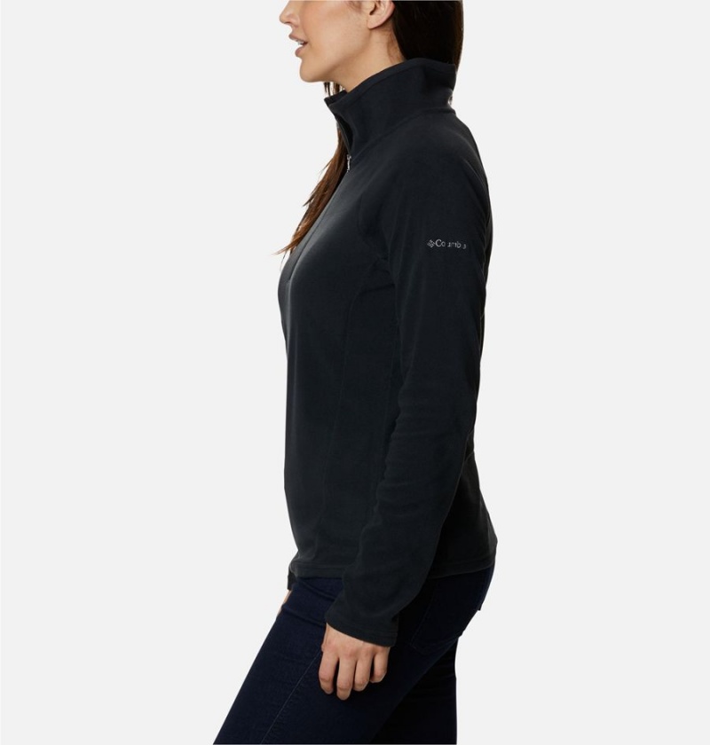 Black Women's Columbia Glacial IV Half Zip Fleece Pullover | NDRWL-2396