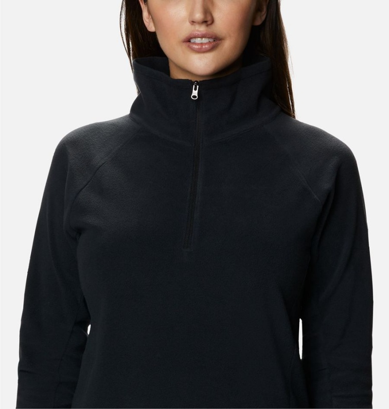 Black Women's Columbia Glacial IV Half Zip Fleece Pullover | NDRWL-2396