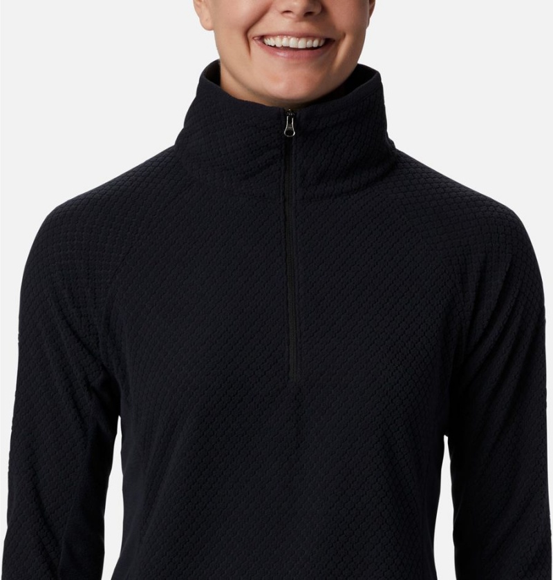 Black Women's Columbia Glacial IV Print Half Zip Pullover | GFJYE-6598