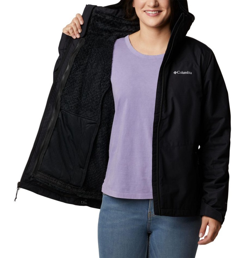 Black Women's Columbia Gulfport Interchange 3 In 1 Jackets | DKAEZ-3251