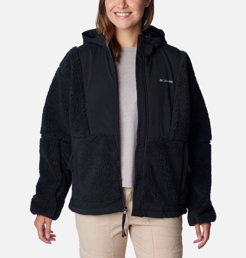 Black Women's Columbia Hakatai Full Zip Fleece Jacket | ENVAO-4630