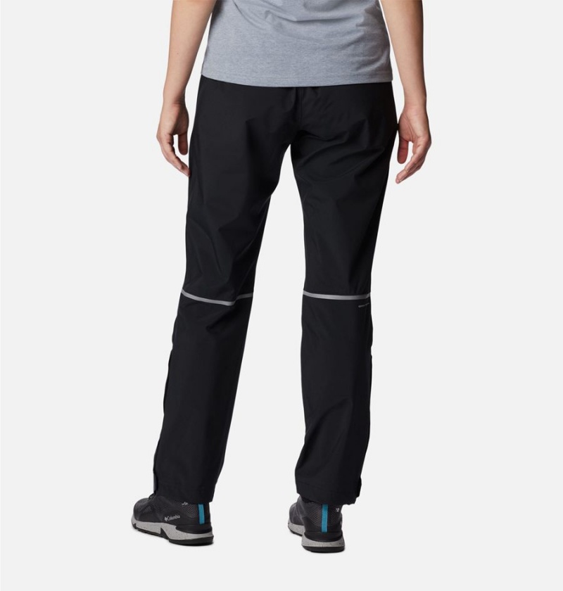 Black Women's Columbia Hazy Trail Rain Pants | IMOFK-7953