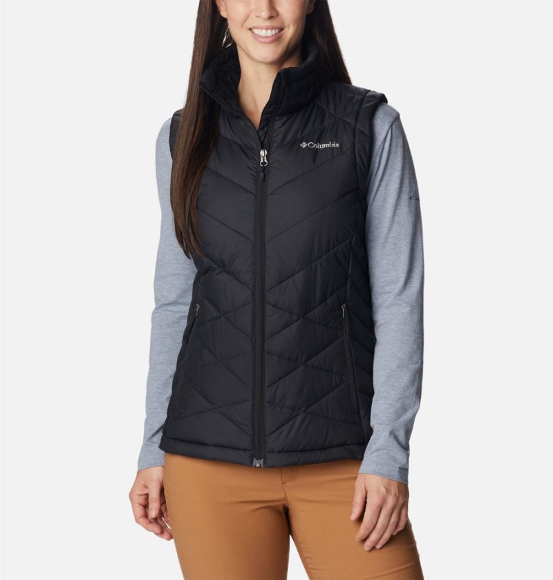 Black Women\'s Columbia Heavenly Vest | XJHES-0615