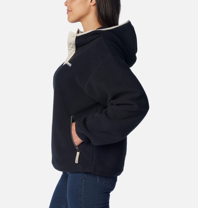 Black Women's Columbia Helvetia Hoodie Pullover | OCQML-8574